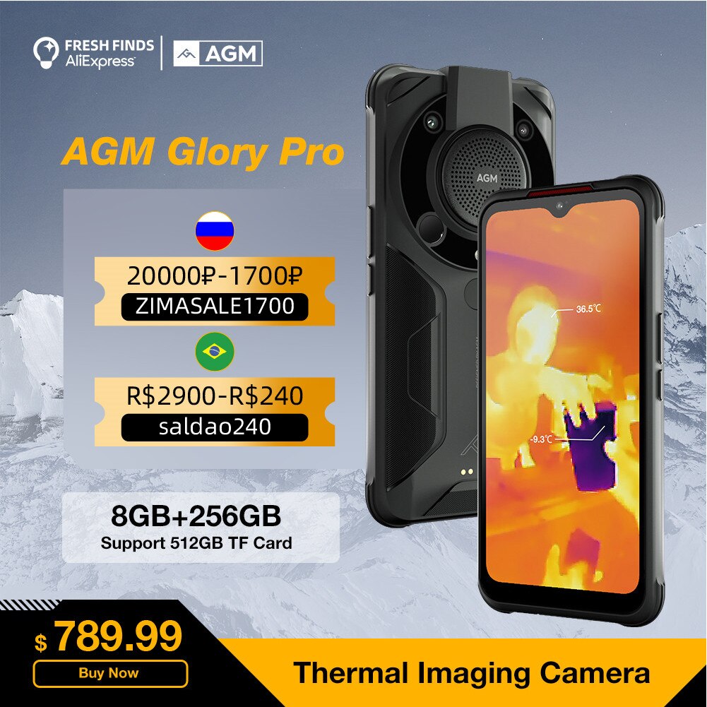 AGM Glory Pro ȭ ī޶, 6200mAh 뷮 ͸, 8G..
